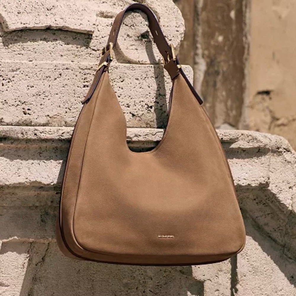 Michael Kors Large Nubuck Hobo Shoulder Bag - Picture 2 of 12